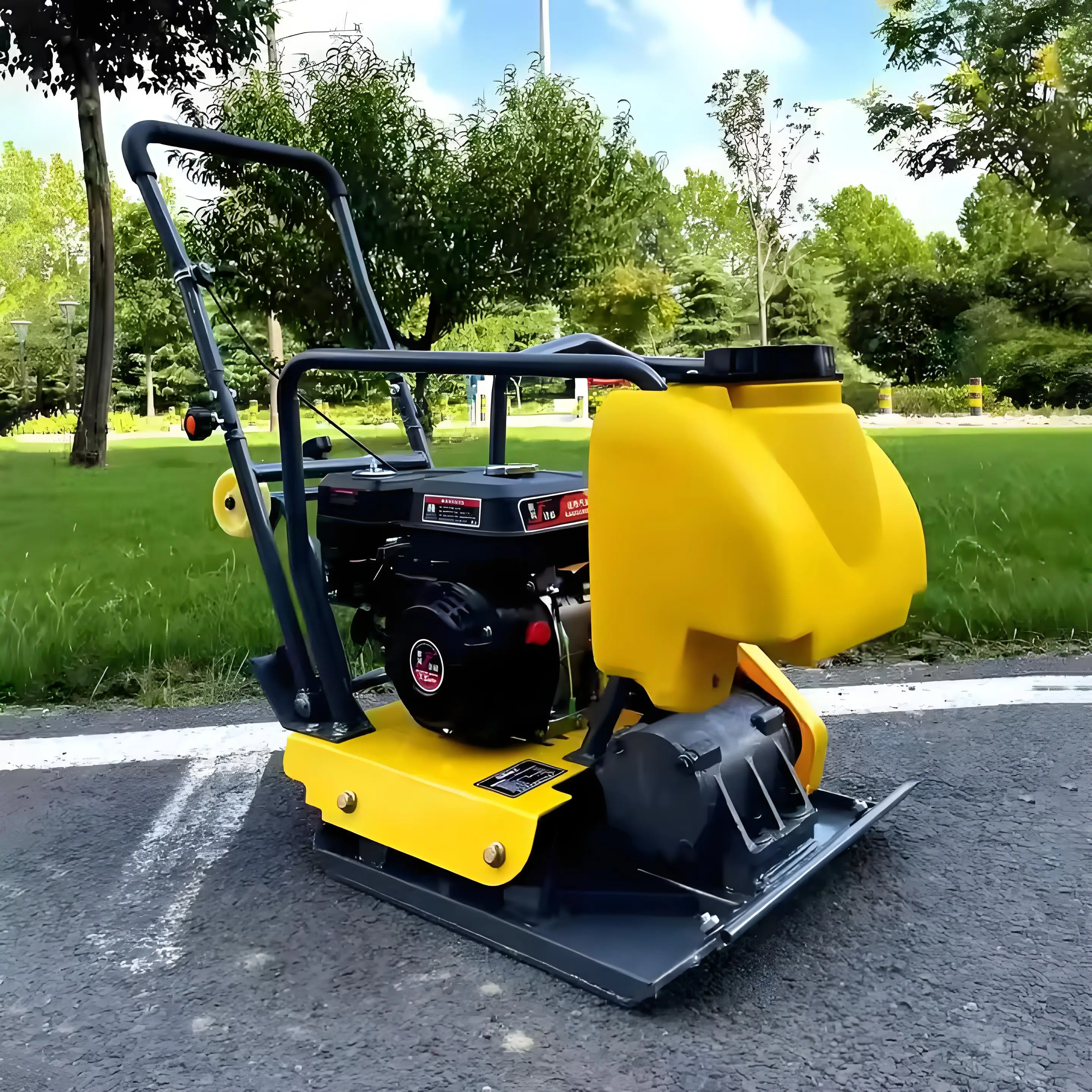 C90 نوع جديد لوحة البناء المضغوط هوندا و Loncin محرك الاهتزاز مصدر الضاغطة سعر المصنع الساخن بيع