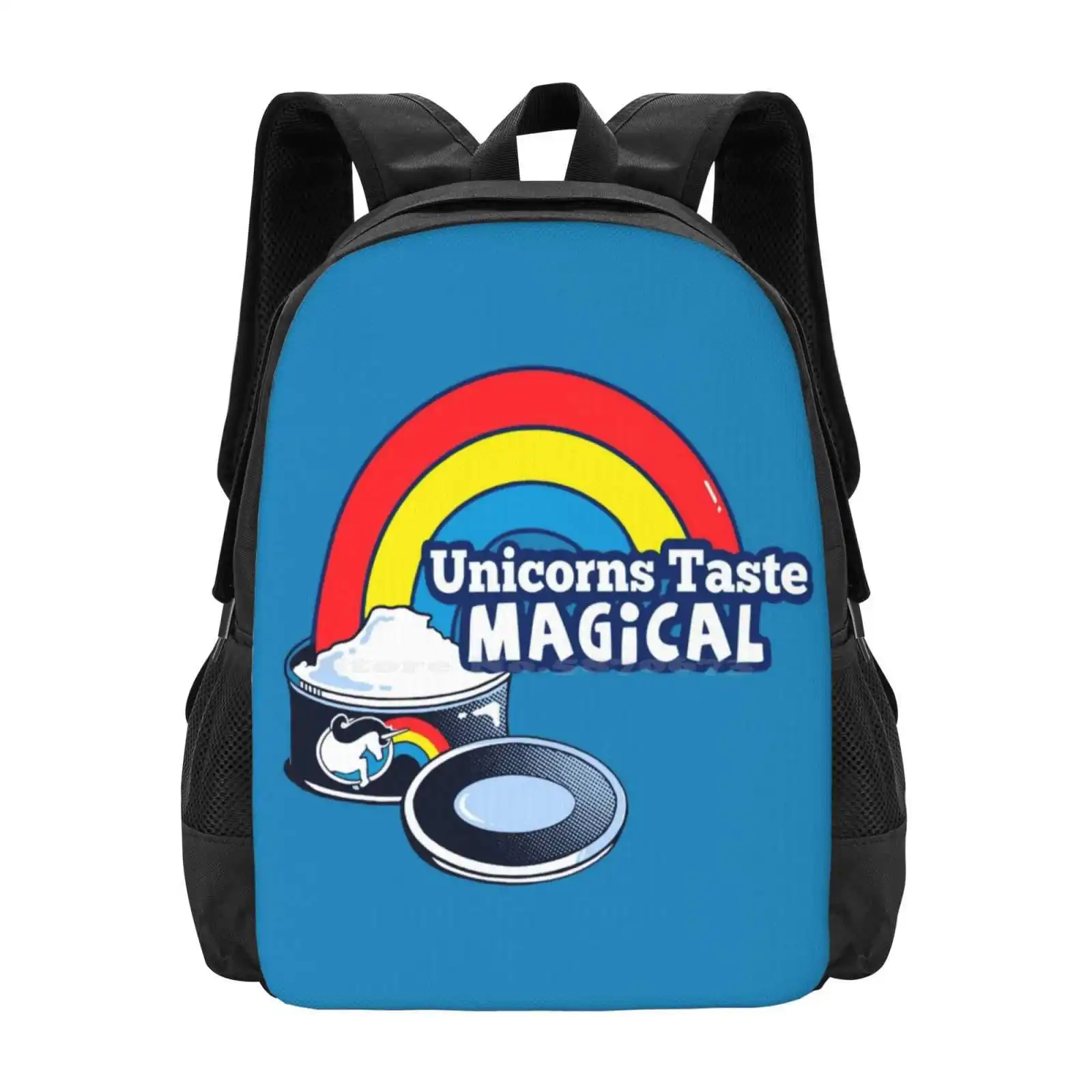 Magically Delicious | Funny Unicorn Shirt Pattern Design Laptop Travel School Bags Unicorn Meat Cool Retro Rainbow Eating