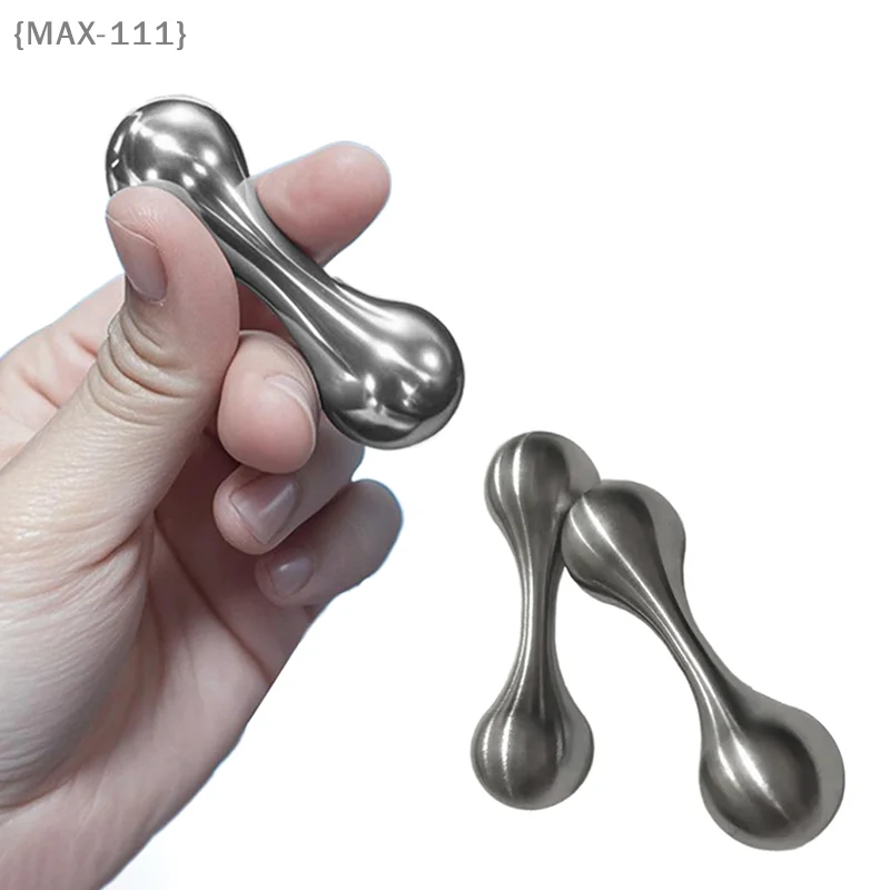 【F2-MAX111】Stainless Steel Knucklebone Fingertip Rotating Toy - Finger Limit EDC Anti Stress Fidget for Autism ADHD Cool Gift