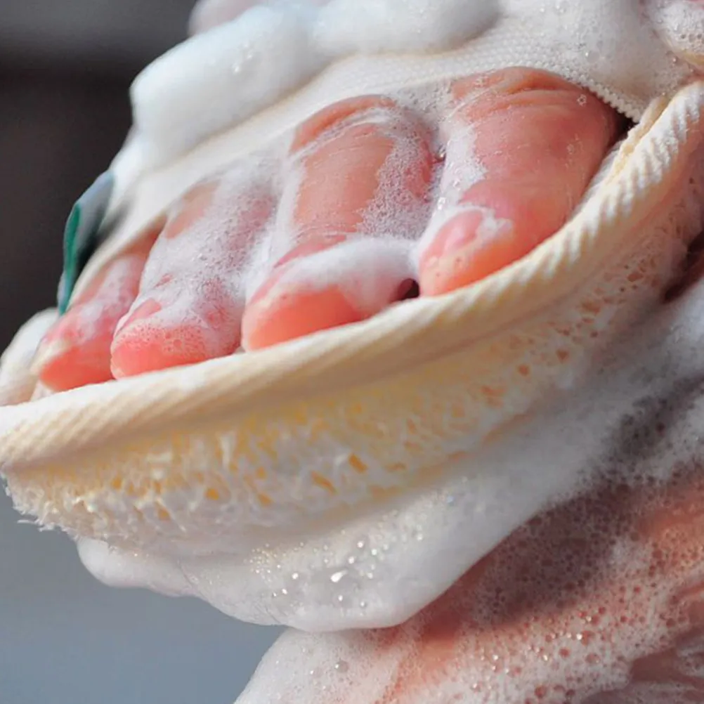 

4Pcs Loofah Sponge Pads Exfoliator for Body Scrubbing Soft Safe Chemical Free Bath Sponge Natural Fiber Shower Scrubber Home