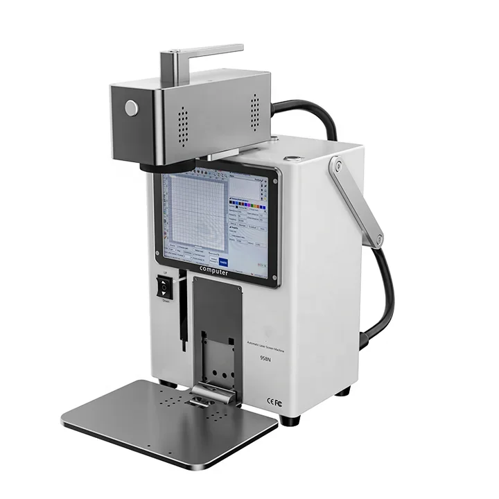 / m 958N 20W Fiber Laser Machine PLC and Engine Core Components  Broken Back Glass Removal m