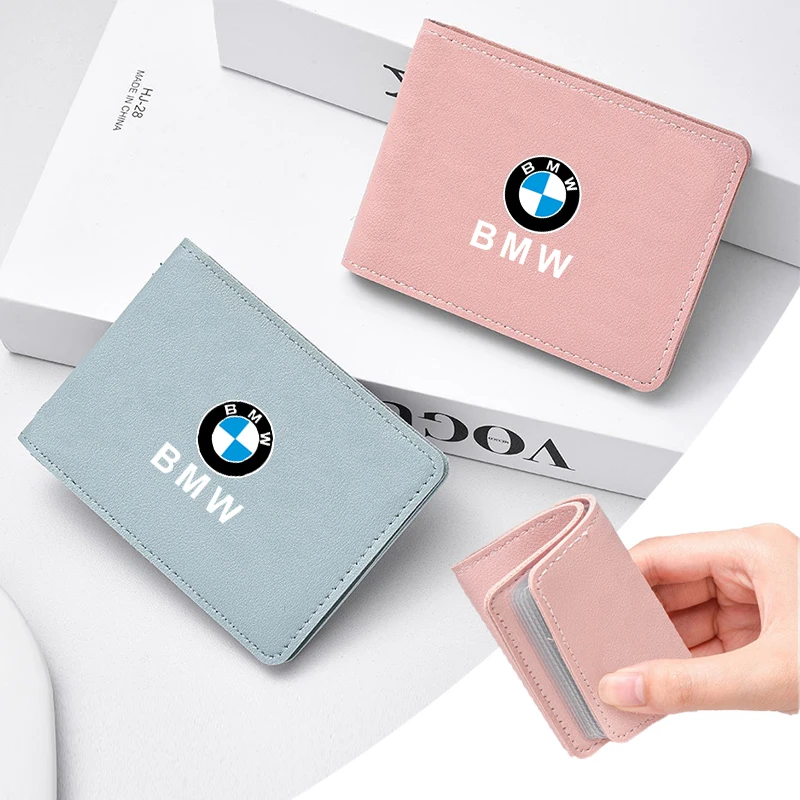 Leisure Car Driver License Bag ID Card Case Leather Cover For BMW 1 2 3 4 5 7 Sery X1 X3 X4 X5 X6 X7 F10 F20 F30 G20 G30 F15 F16