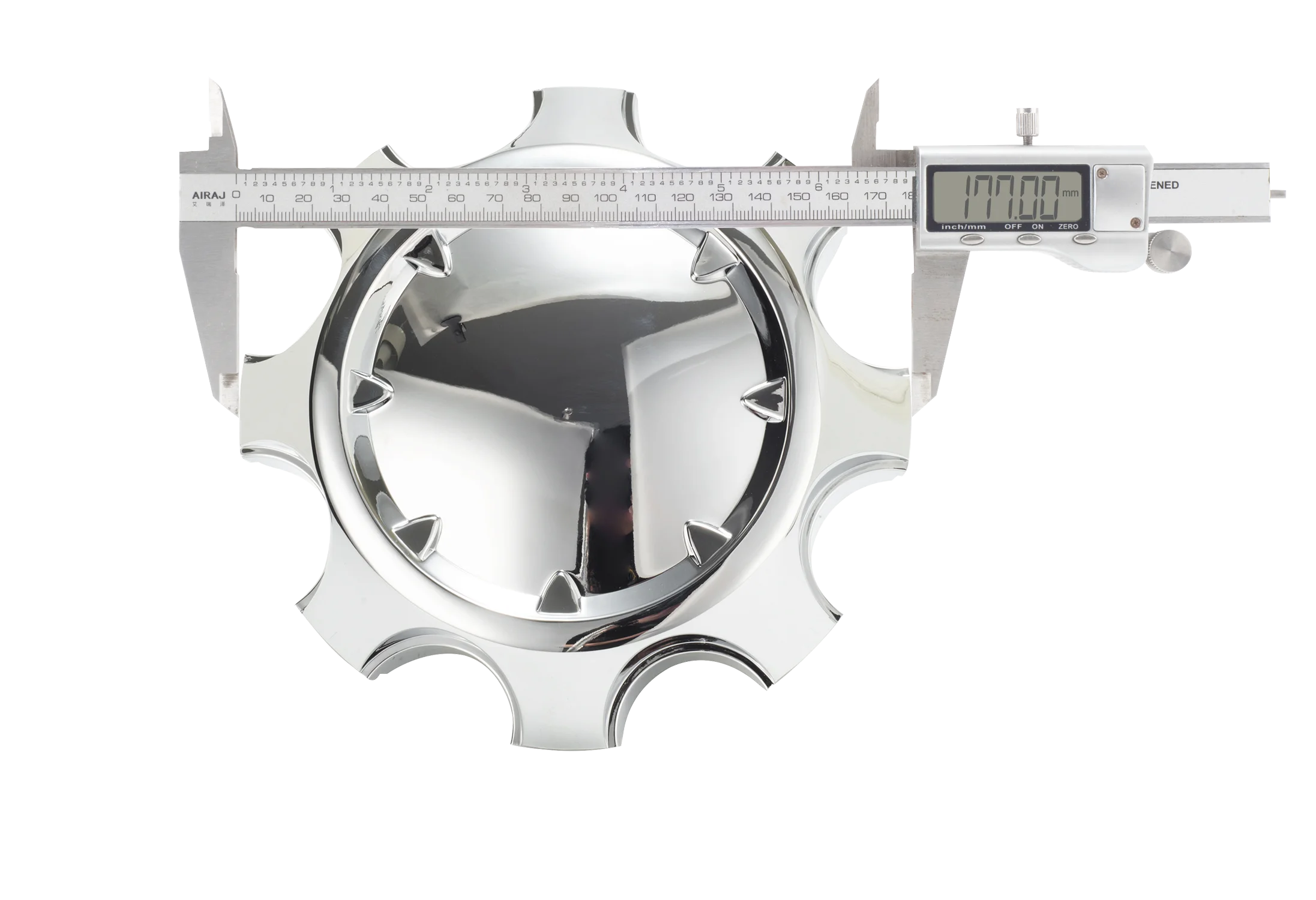 CFPerformance 1/4 szt. 177mm/6,97 cala średnica zewnętrzna 162mm/6,38 cala średnica wewnętrzna Kołpak centralny felgi do Sierra 2500 HD Sierra 3500 HD SRW z lat 2011-2019 # 9597794