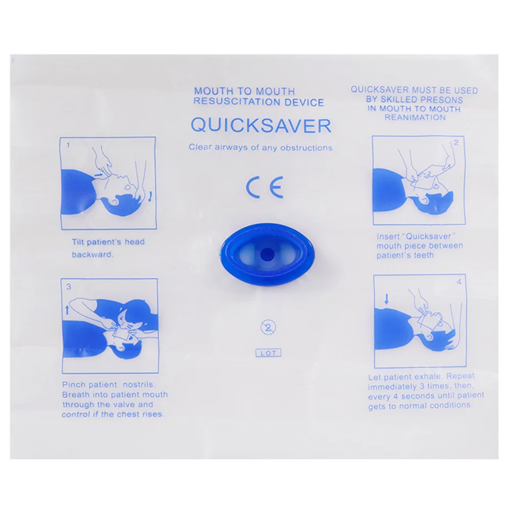 Portable Disposable CPR Mask Mouth To Mouth Quick Save For Travel Outdoor Camp First Aid Emergency Kits Accessories