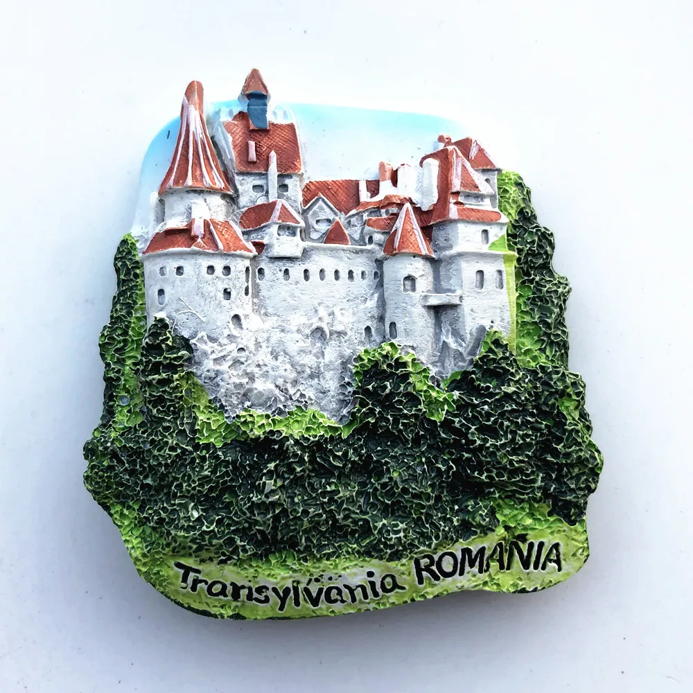 Europe Romania 3D Fridge Magnets Tourism Souvenir Refrigerator Magnets Sticker Collection Handicraft Decoration Articles