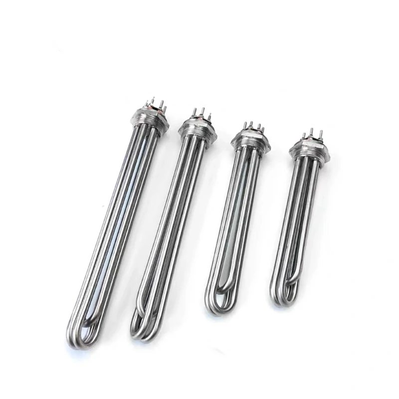NEW DN40 304SS 220V/380V 3KW/6KW/9KW/12KW Tubular Water Heating Element Spare Parts for Boiler Air