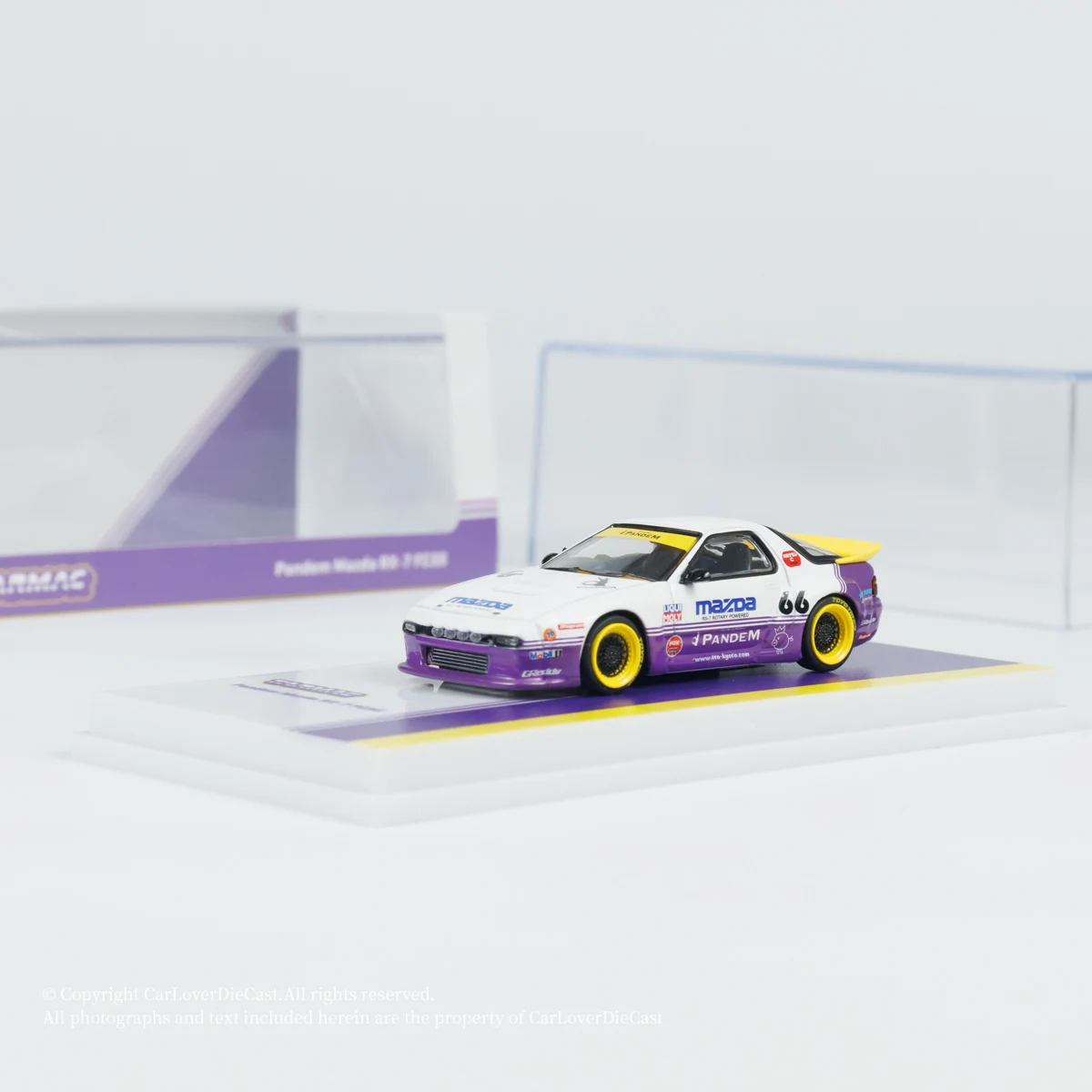 

Tarmac Works TW 1:64 Mazda Rocket Rabbit RX-7 FC3S Коллекция литья под давлением сплава модель автомобиля украшение подарок