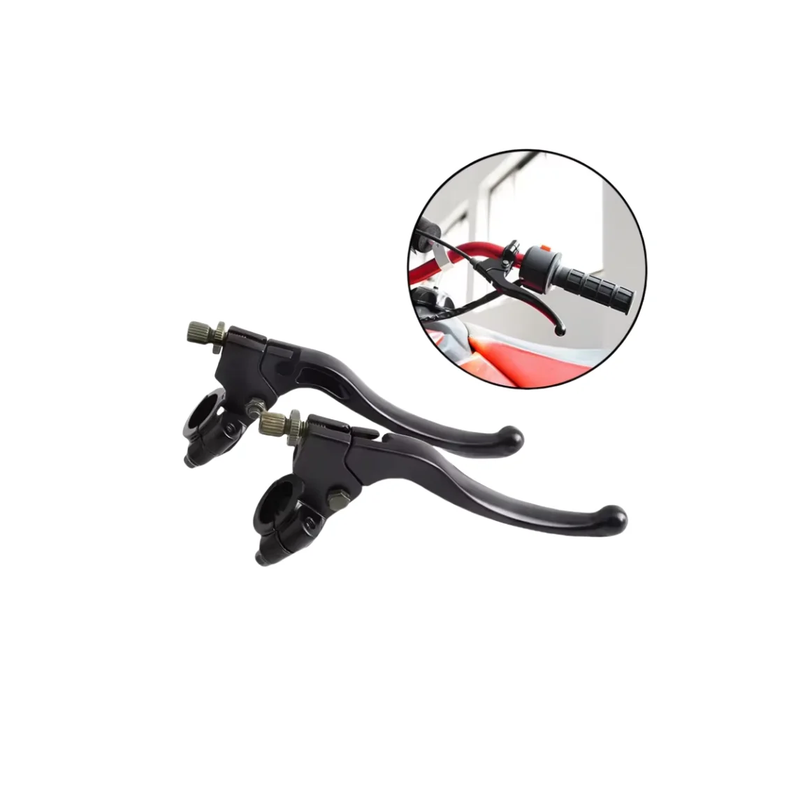 

Front Clutch Lever 22mm Frame Clamp Bracket for Pit Bike Dirt Bike 90cc 110cc 125cc Street Bike Universal Replacement Part Black