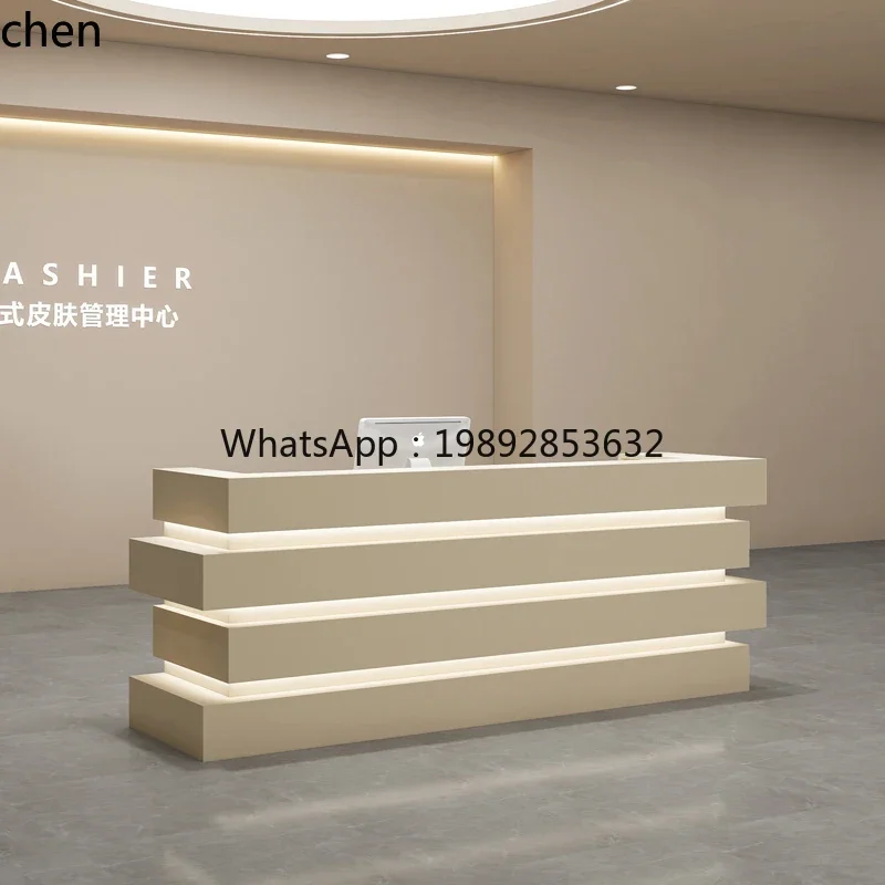 AA Minimalist and Creative Reception Desk, Beauty Salon, Clothing Store, Cashier, Commercial Company