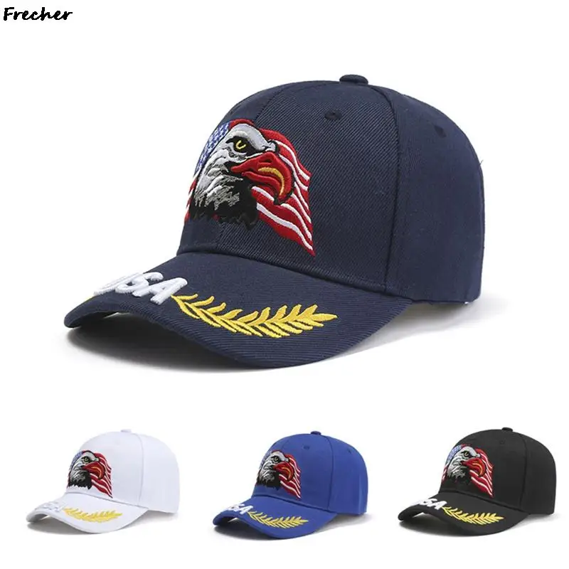 Bawełniana czapka z daszkiem typu Eagle czapki z daszkiem z USA Unisex amerykańska czapka z daszkiem do koszykówki piłka nożna Casual Gorras