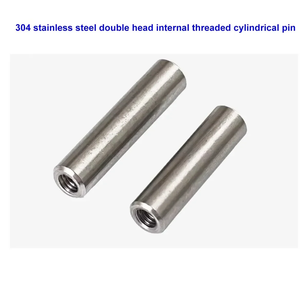 304 Stainless Steel Double Head Internal Threaded Cylindrical Pin/Two End Perforated Support Column M6M8