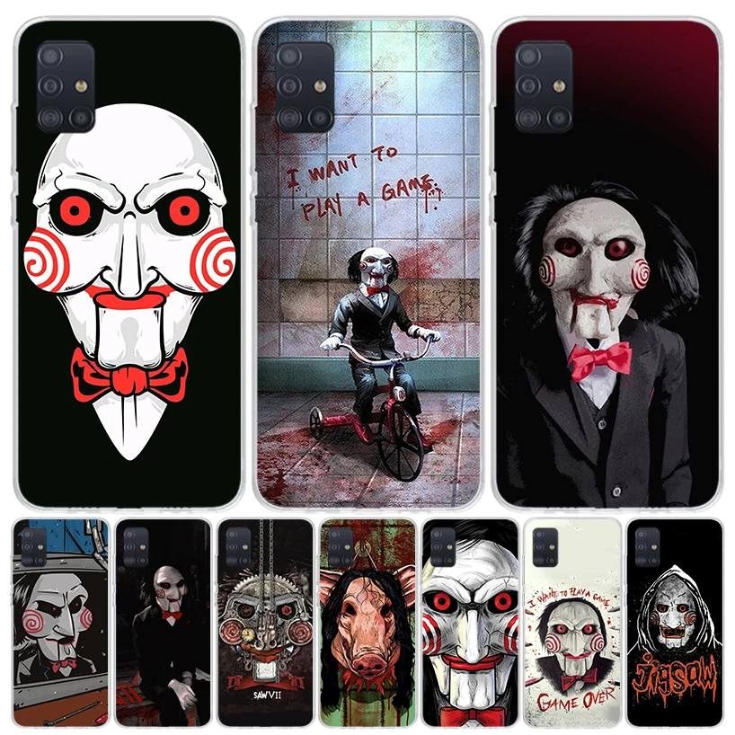 The Jigsaw Killer Horror Phone Case For Samsung Galaxy A51 A41 A31 A21S A11 A01 A71 A50 A40 A30S A20E A10S A70 A6 A7 A8 A9 Coque