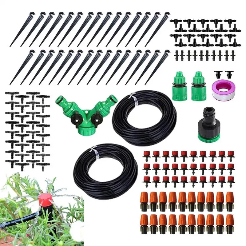 

Automatic Drip Irrigation Kits Sprinkler Hose Irrigation System 98ft Automatic Smart Adjustable Garden Accessories For Yard