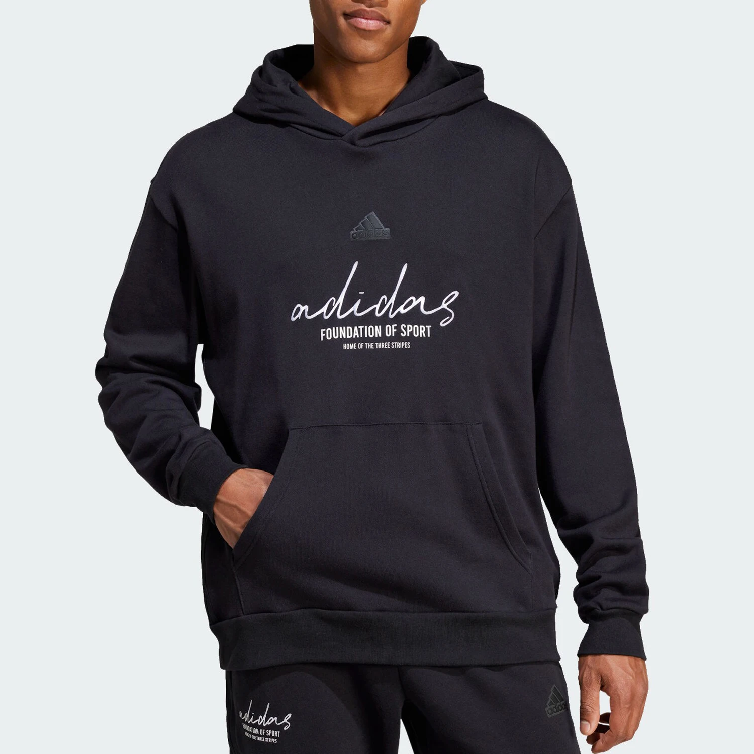 

Оригинальная осенняя новая мужская спортивная свободная толстовка с капюшоном Adidas IW3533