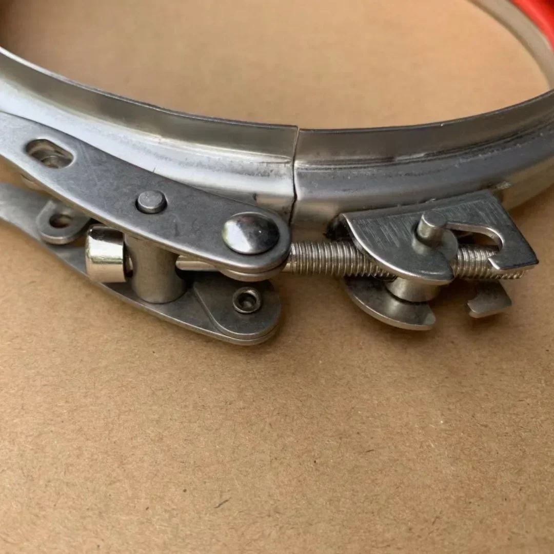 Galvanized fast clamp flange tube sealing barrel clamp canvas fast card powerful and fast car exhaust pipe snap pipe clamp