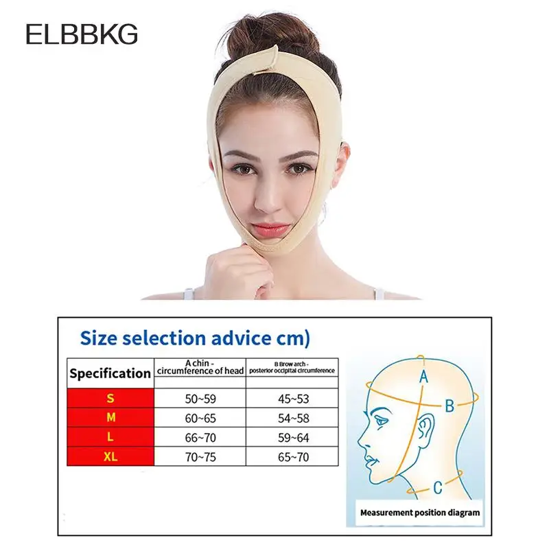 Elastic V Line Face Slimming Bandage Face Shaper Women Chin Cheek Lift Up Belt Facial Massager Strap Face Skin Care Tools Beauty