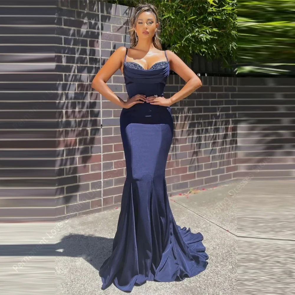 

2025 Sweetheart Collar Women Evening Dresses Minimally Sleeveless Mermaid Prom Gowns Party فساتين للمناسبات الرسمية Customized