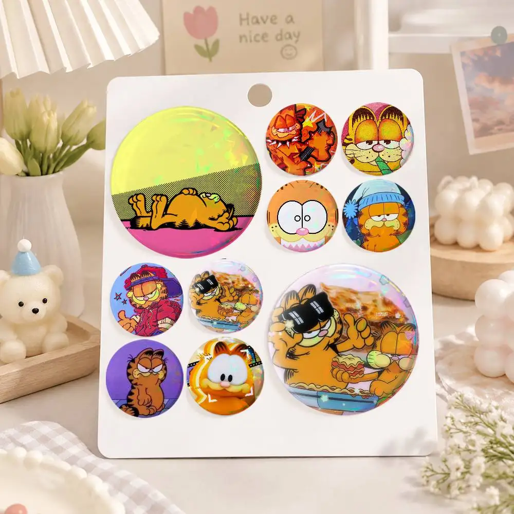 A-g-Garfield-d Anime Round Badges, Brooches, Clothing Accessories, Birthday Gifts, Anime Conventions