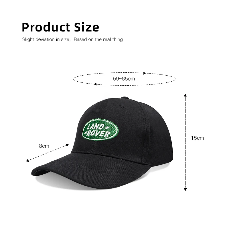 Car Duck Tongue Cap Casual Trucket Hip hop Embroidery Logo Baseball 3D Hats Adjustable For Land Rover Defender Discovery Range