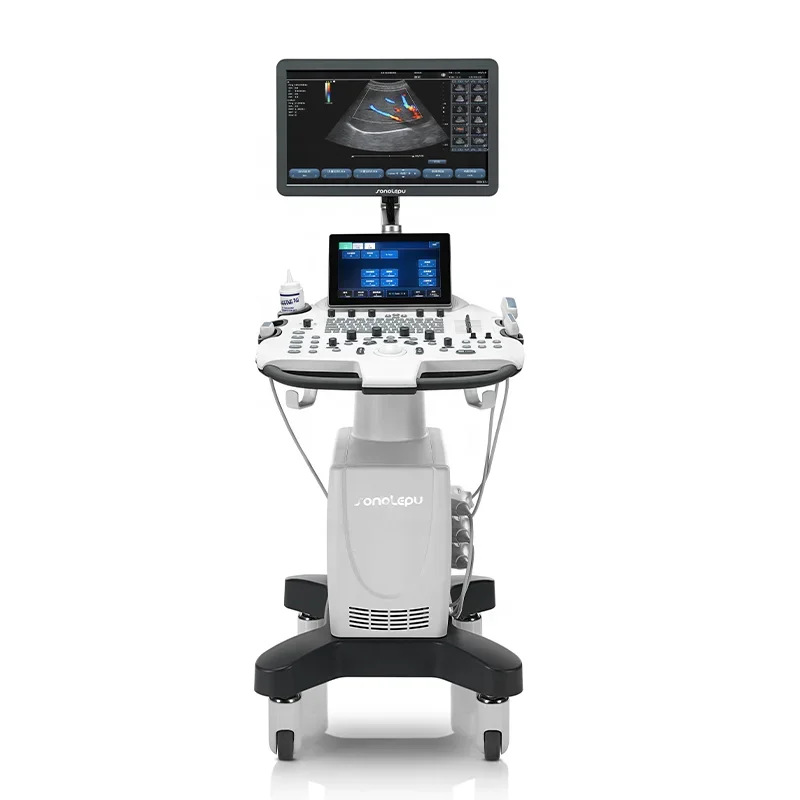 18.5 inch LCD Display Touch Screen Color/Power/Pulse Wave Doppler/Triplex Color Doppler Ultrasound Diagnostic Machine System