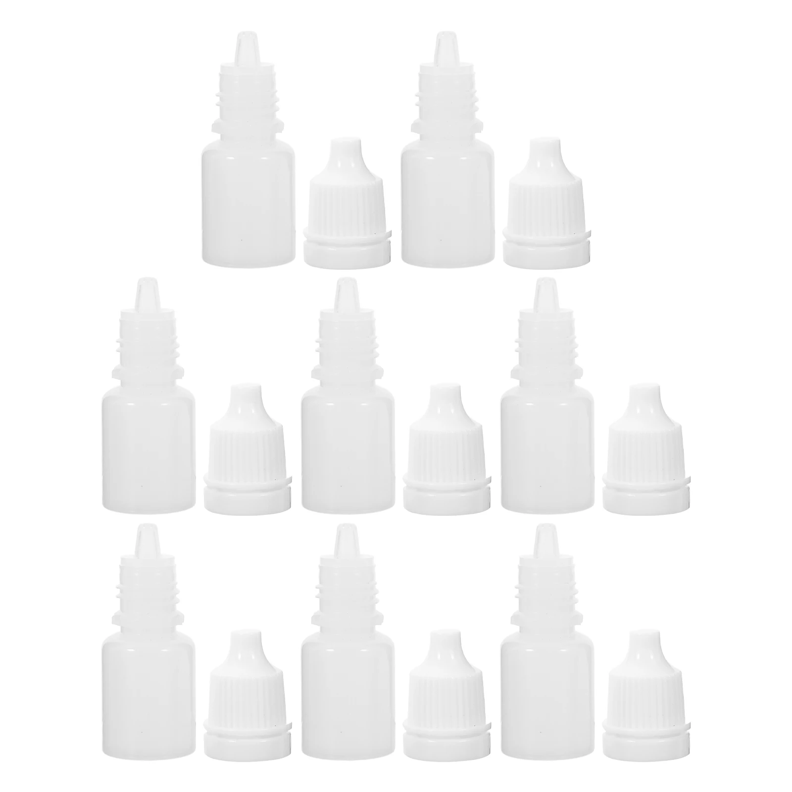 

30Pcs 5ml Eye Liquid Dropper Bottles Plastic Squeezable Bottles Childproof Caps for Controlled Dispensing Storage Solvents Oils