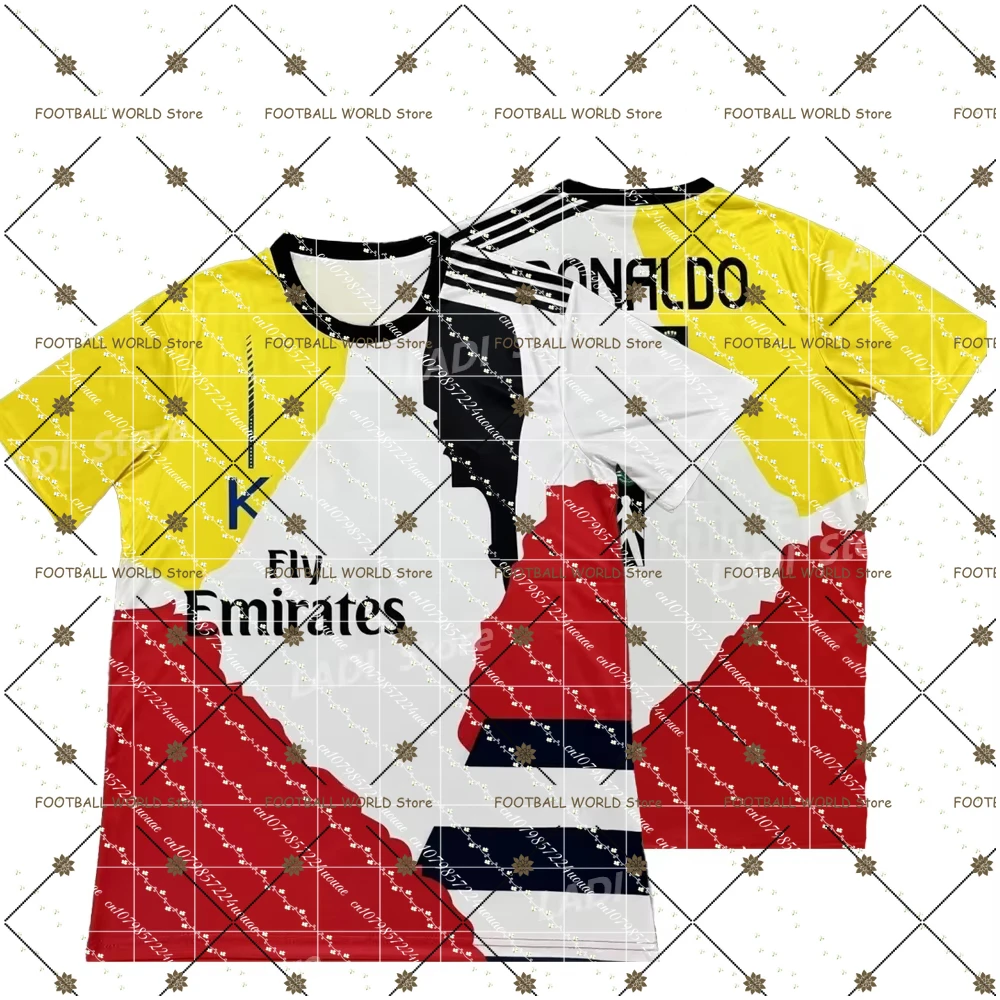 

Unisex New Arrived 2025_26 Spain CR7 Ronaldo Outdoor Sports Jerseys Special Club Joint Edition T-Shirt KIT Breathable Adults KID