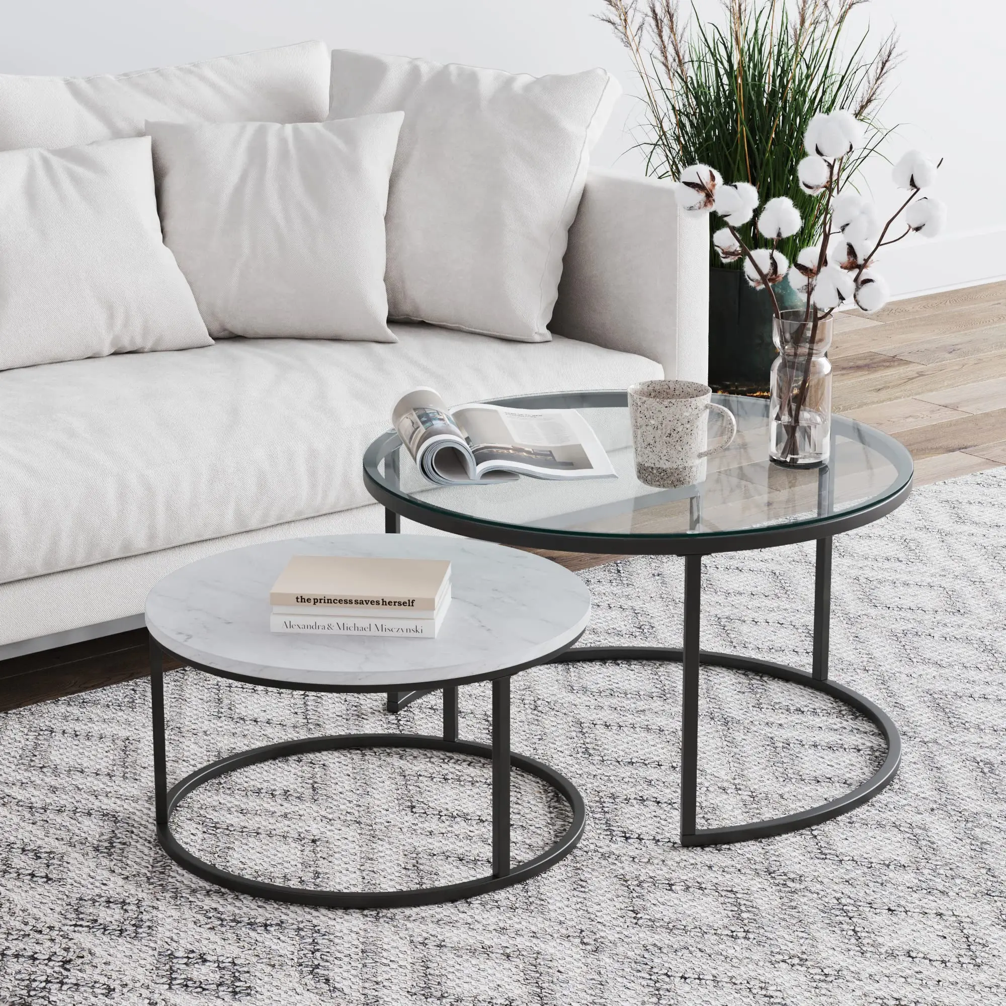 

Side Table Tea Coffee Living Room Table Good Design Different Size Centre Tables Design Wood and Iron New Arrival Simple