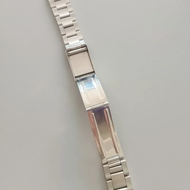 Paski do zegarków ze szczotkowanej stali nierdzewnej 316L 18mm 19mm 20mm Oyster Vintage bransoletka z paskiem do zegarka pasuje do zegarka Rolex