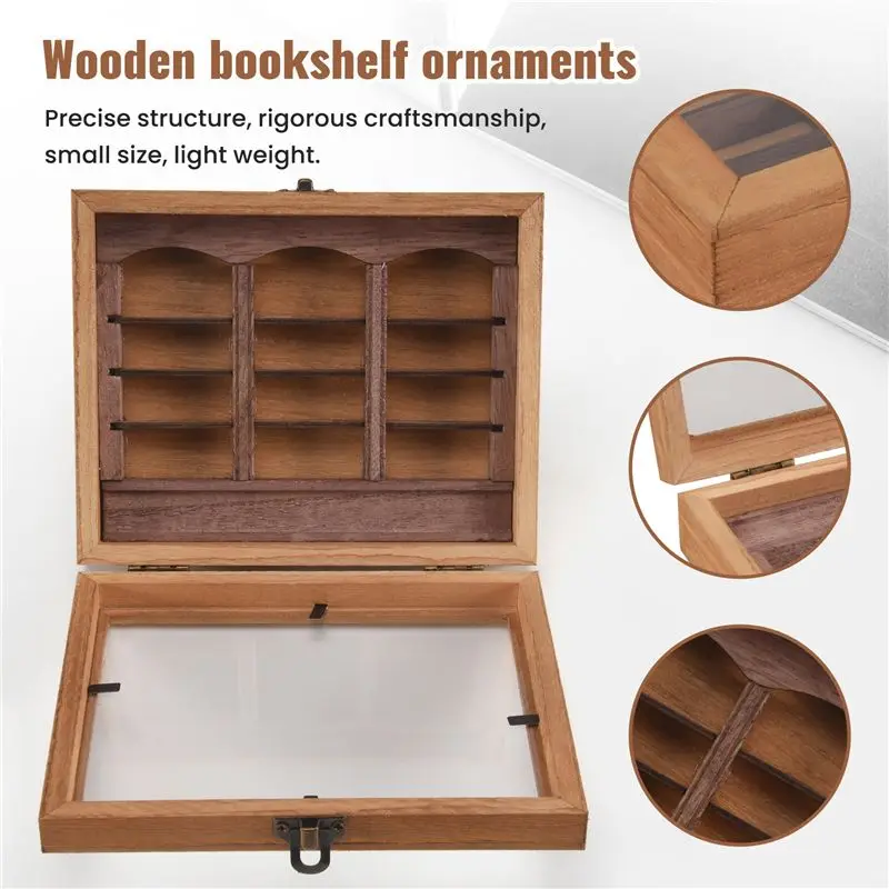 الإغاثة القلق هز القلق رف الكتب رف الكتب الخشبي تململ هز قلقك الإبداعية C-A78U