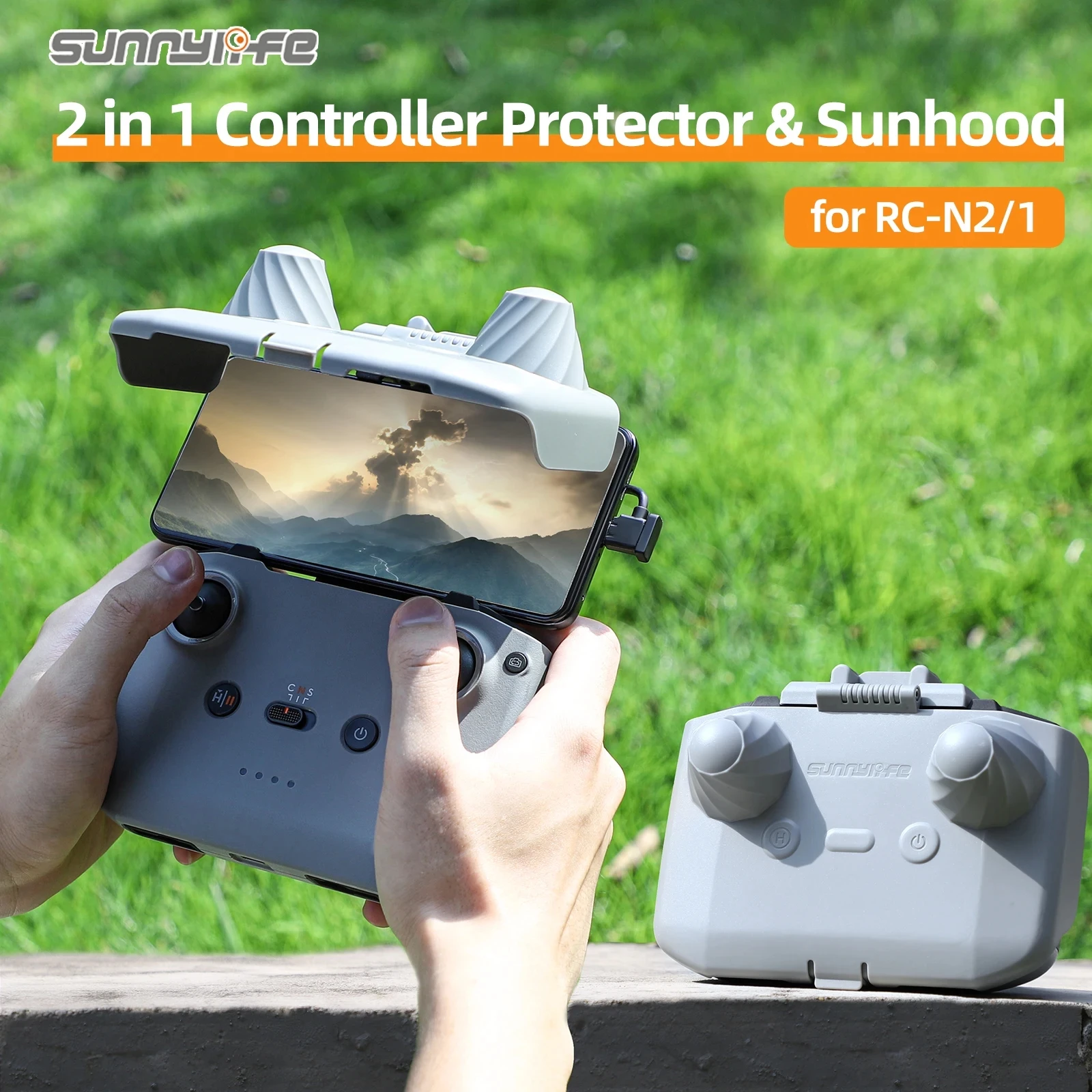 2 in 1 Controller Protector Sun Hood Control Sticks Protective Cover for DJI FLIP/DJI NEO for Mini 4Pro/ AIR3/ Mavic 3Pro