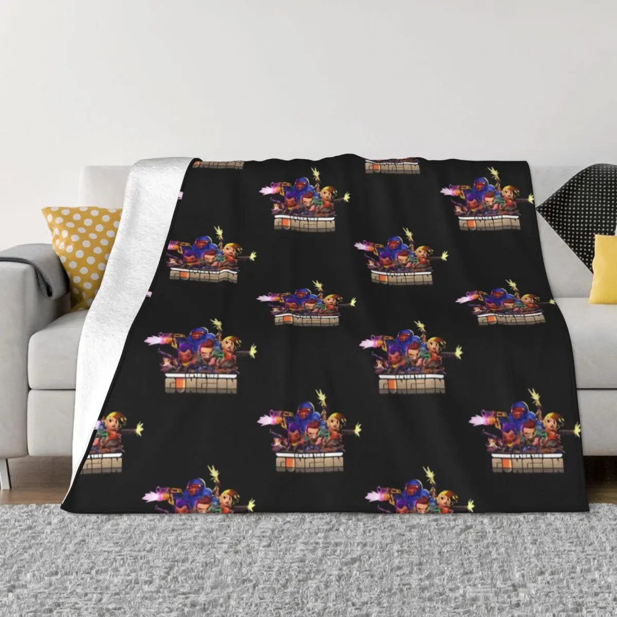 

Retro The Gungeoneers - Enter The Gungeon Throw Blanket Furry valentine gift ideas Blankets