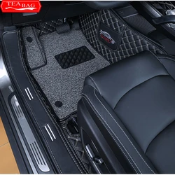 For Geely Atlas Pro Azkarra 2020 2021 2022 Car Floor Mats Double Layer PU Leather Foot Pad Interior Floorliner Auto Accessories