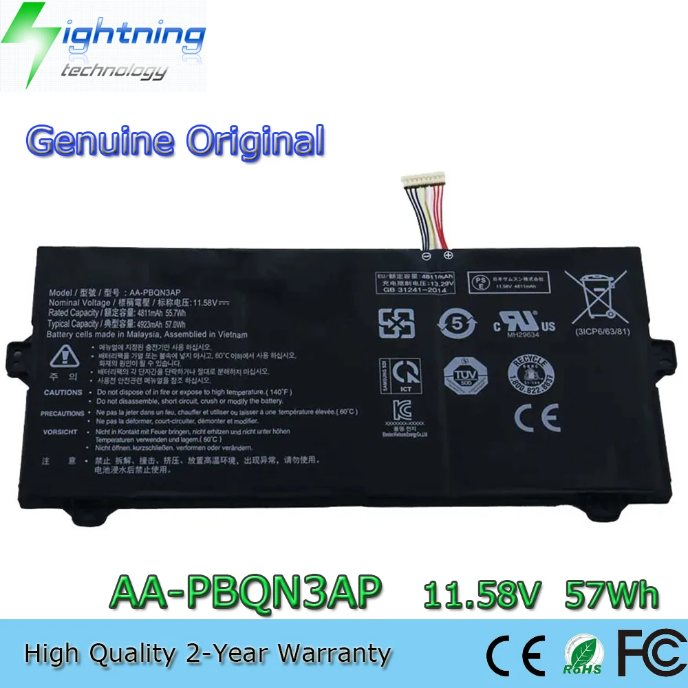 

New Genuine Original AA-PBQN3AP 11.58V 57Wh Laptop Battery for Samsung BA43-00396A BA4300396A 3ICP6/63/81