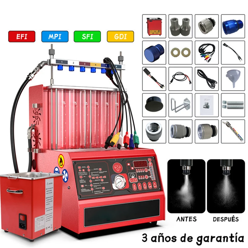 AJ600 Fuel Injector Test and Cleaning Tool Ultrasonic cleaning machine high pressure fuel injector GDI test