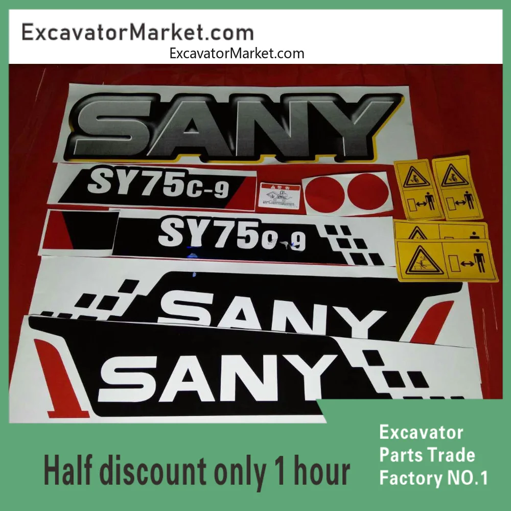 

For Sany Excavator Full Vehicle Sticker Sy65c-975c-9/85c-9 New Full Vehicle Sticker Sticker High Quality