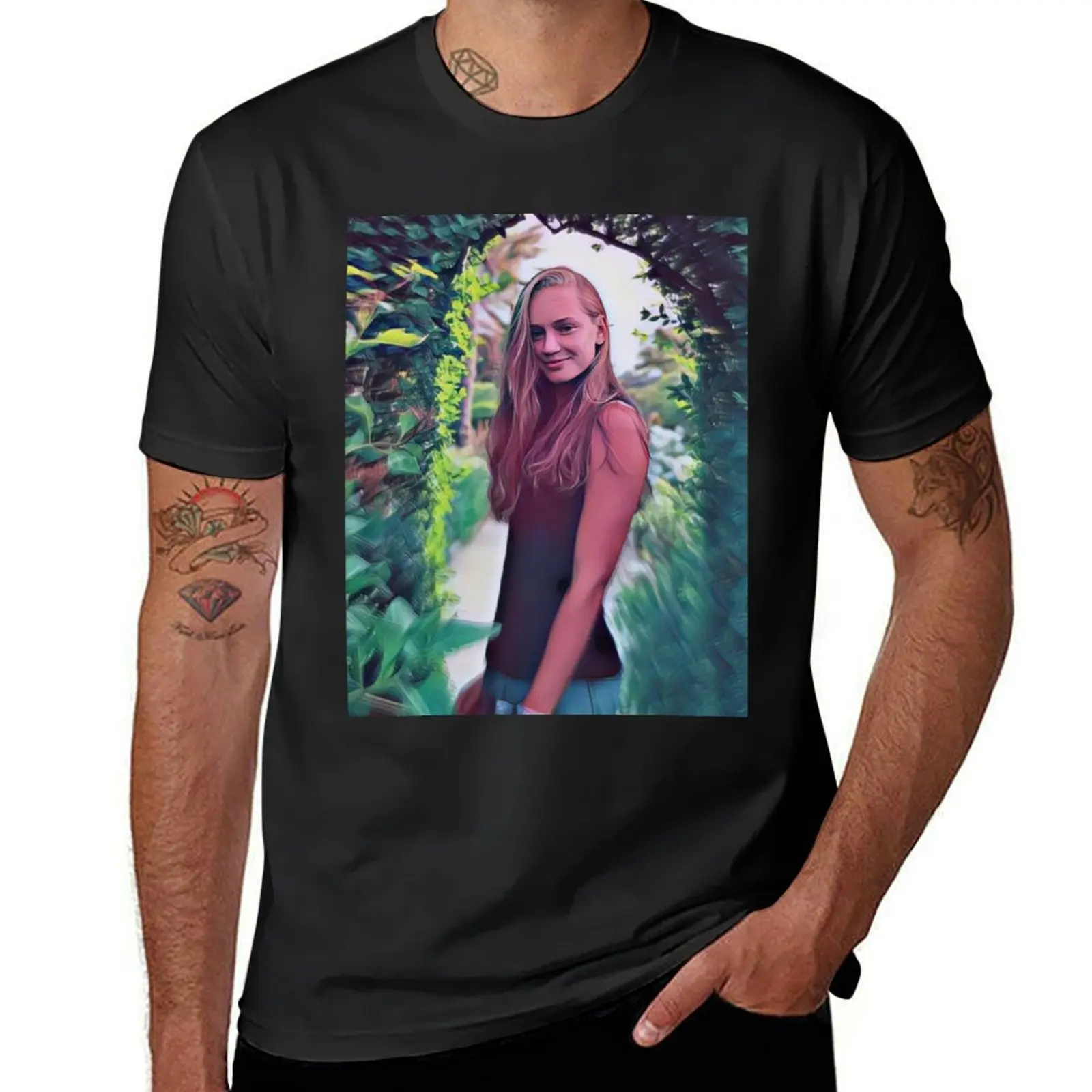 Elena rybakina T-Shirt anime customs design your own graphics Men's t-shirt