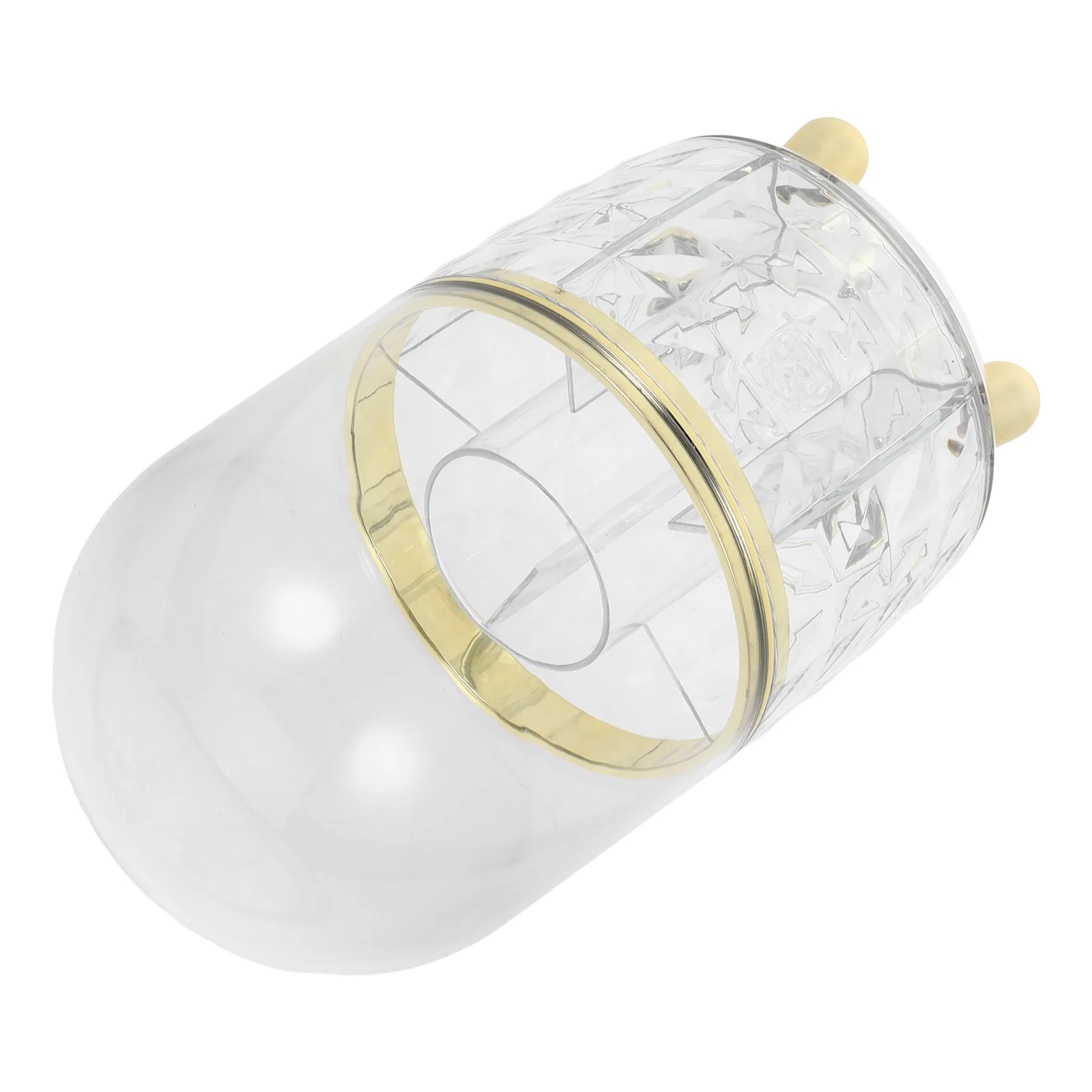 منظم حامل فرش المكياج الكبير، شفاف من خلال تصميم أنيق وأنيق، حل تخزين سطح المكتب على سطح الطاولة للفرش #3