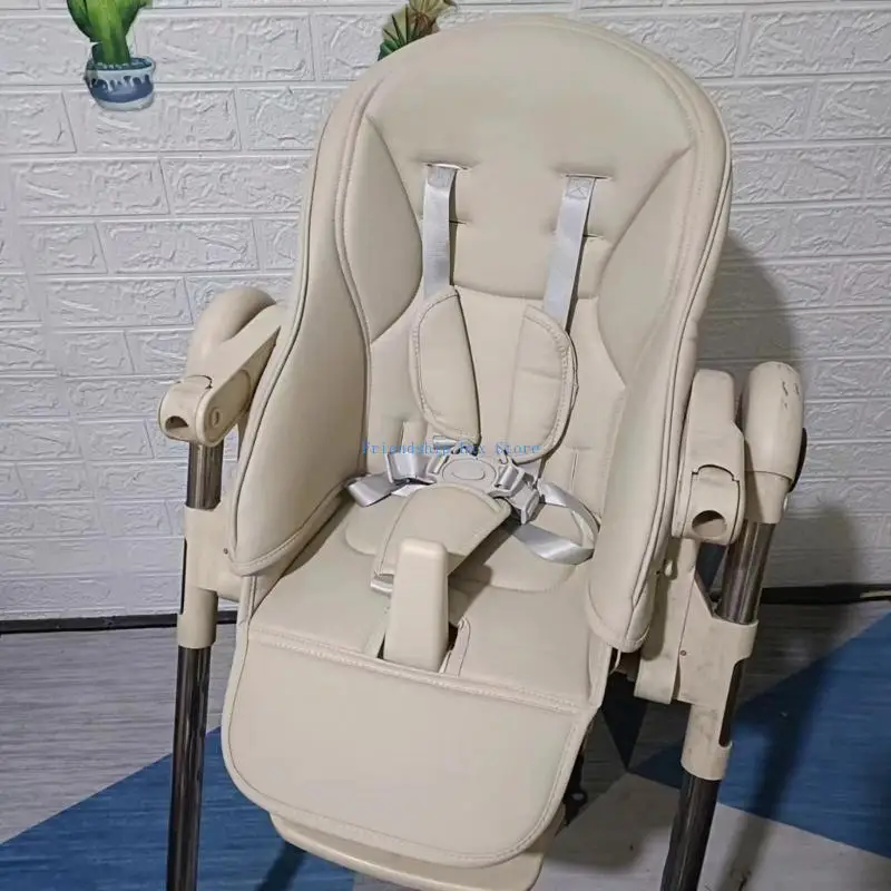 F1CB siège d'alimentation pour bébé, accessoire sécurité, harnais réglable à 5 points, d'épaule en PU, sangles en