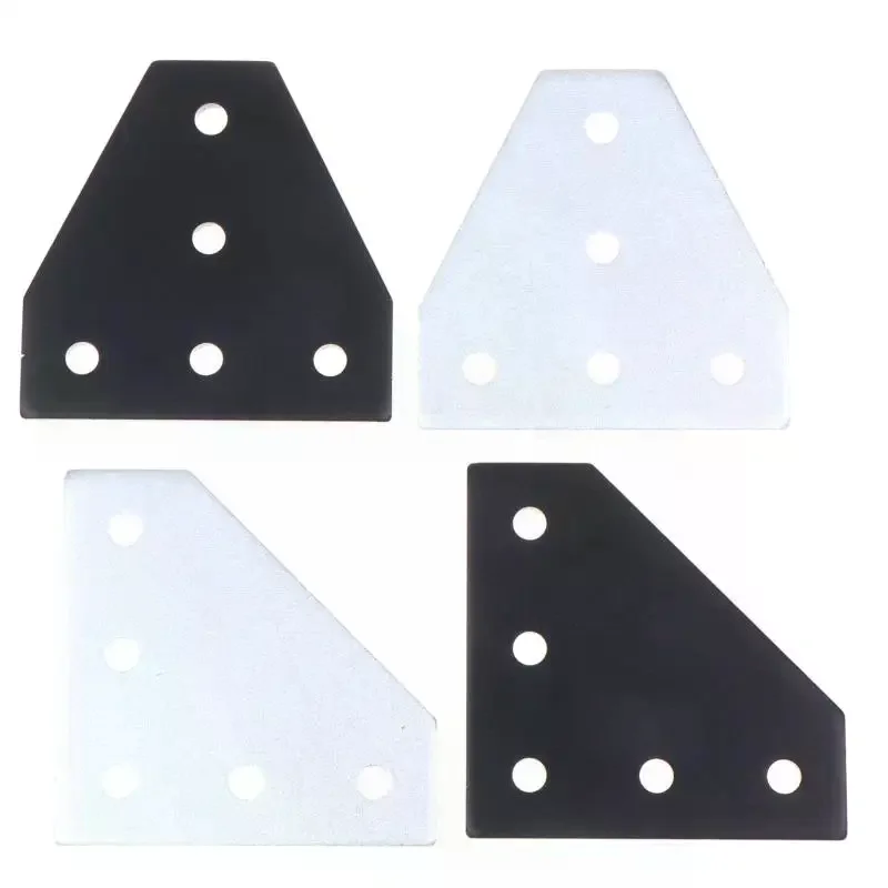 1pcs T/L Type 5 Hole Joint Board Plate Corner Angle Bracket Connection Joint Strip For 2020 3030 4040 Aluminum Profile Fix