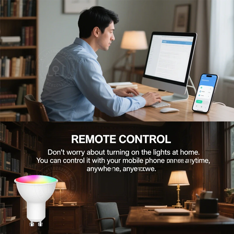 WiFi GU10 LED ضوء لمبة عكس الضوء 5 واط RGB الحياة الذكية APP العمل مع أليكسا جوجل مصابيح المنزل الأضواء عكس الضوء اللون 220-240 فولت