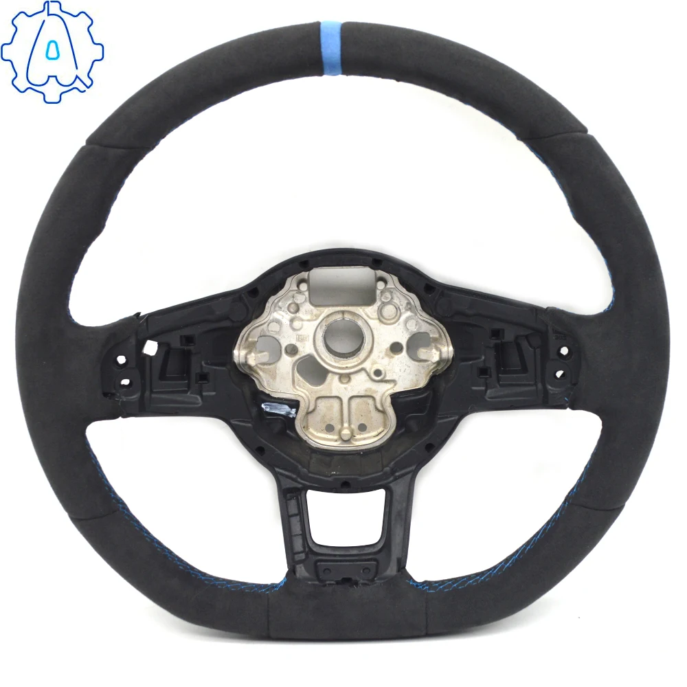 

Full Leather Alcantara Steering Wheel For VW Golf 7 7.5 GTI GTD GTE R 2013-2020 Polo GTI Tiguan Passat DSG