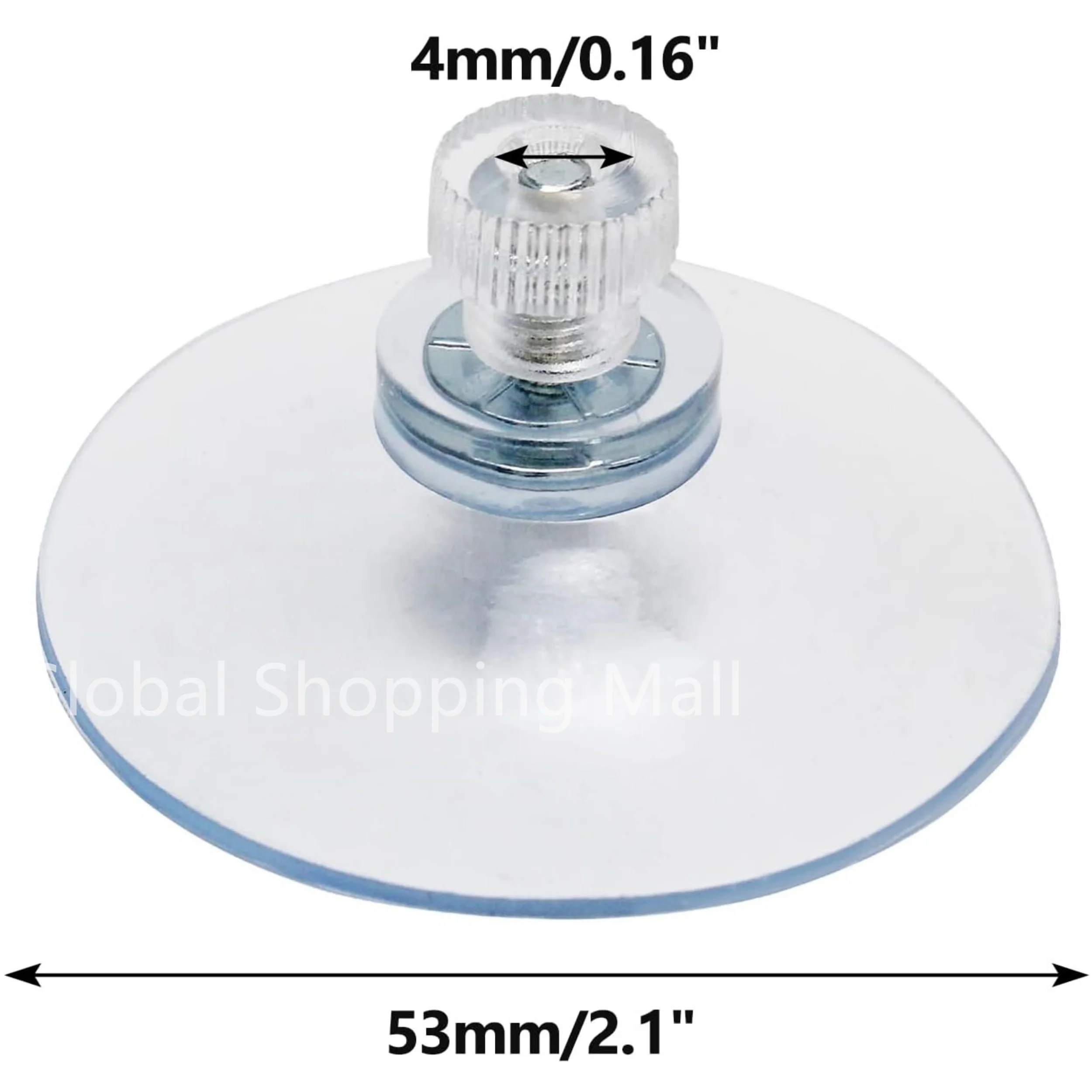 20/50/100 Stück Kunststoff-Saugnäpfe mit Schraube, 25/32/41/53 mm, transparente PVC-Saugnäpfe, stark haftender Saughalter mit Schraubenmutter