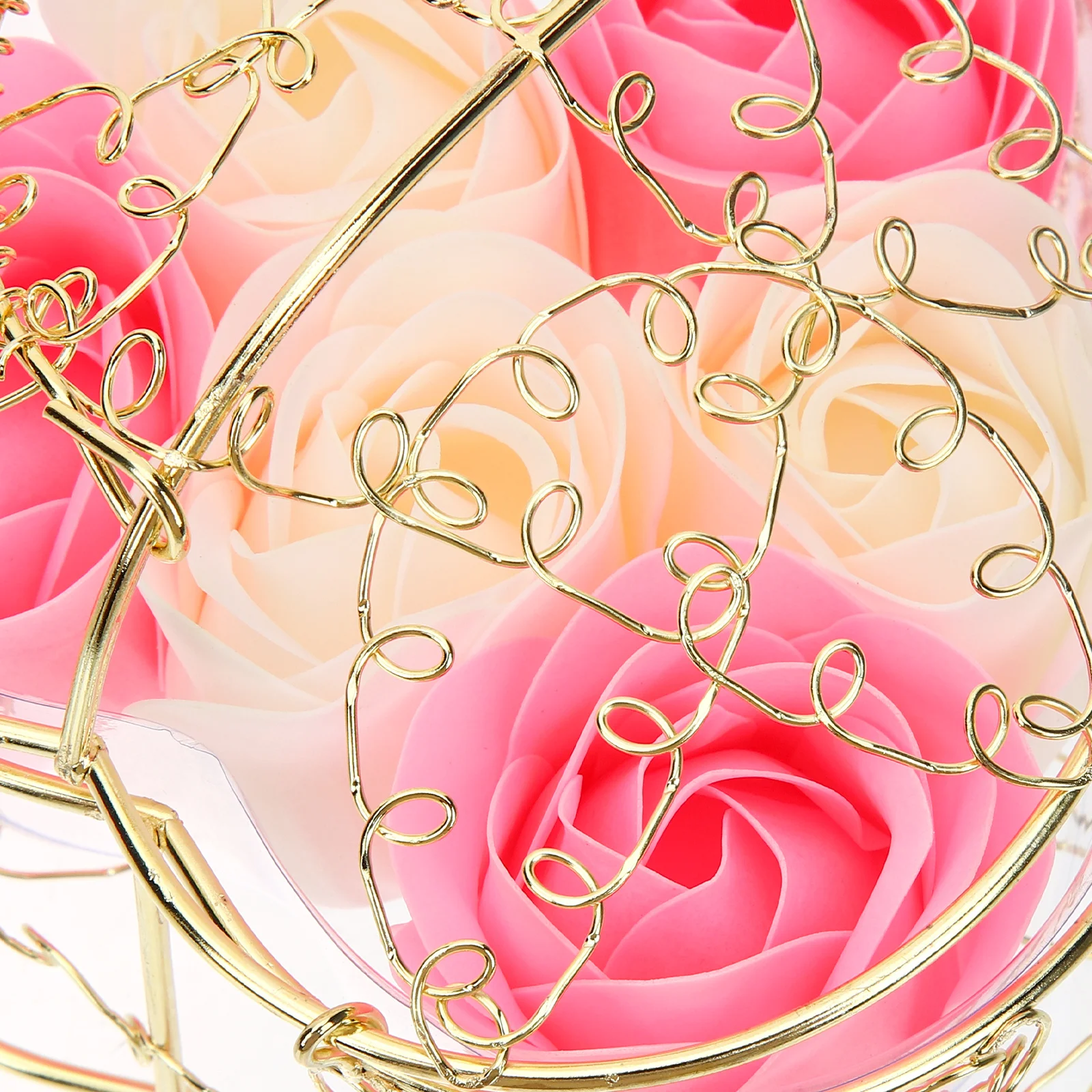 

2pcs Rose Flower Petals Scented Set Decorative Home Decor Gift For Valentine'S Day Mother'S Anniversary Pink Bath Flower Fancy