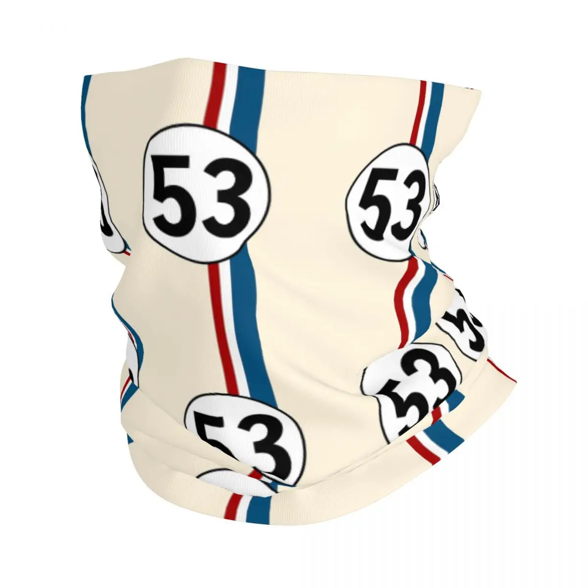 Herbie Number 53 Bandana Neck Gaiter Printed Mask Scarf Multifunction Balaclava Running For Men Women Adult Breathable