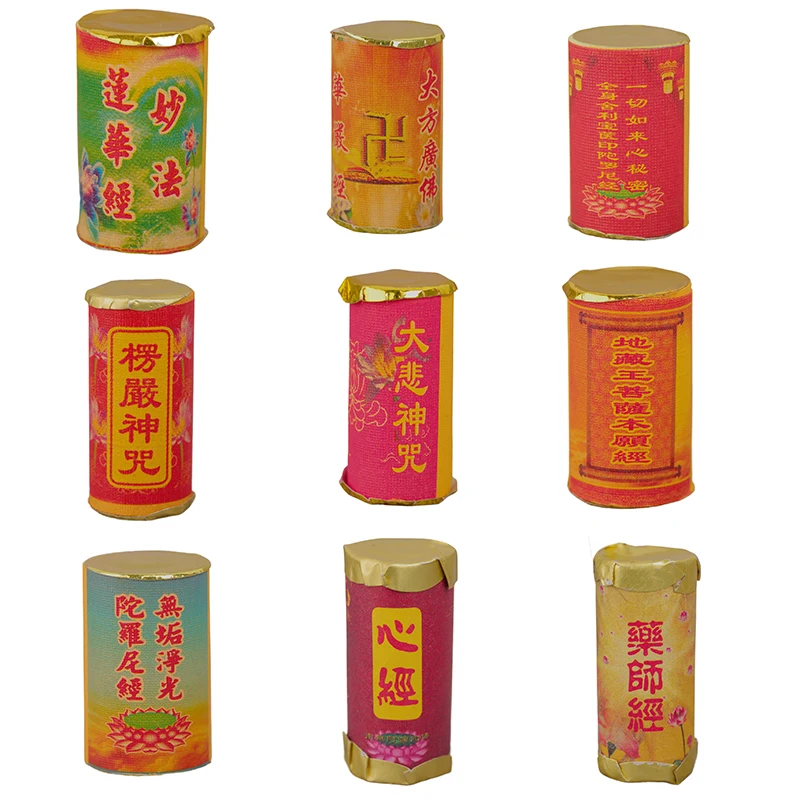 Buddhist Supplies Buddhist Shurangama Mantra Miniature Scripture Paper Roll Amulet Talisman Temple Abbot Stupa