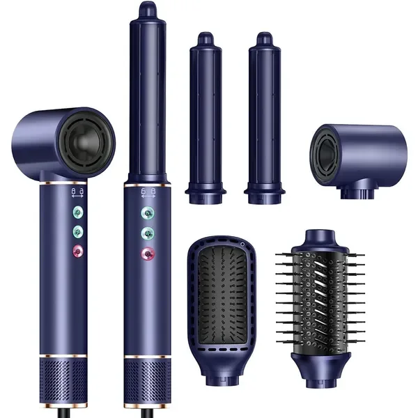 

Professional Hair Dryer Brush 110000RPM High Speed Hair Dryer 5 In 1 Hair SHot Air Brush Negative