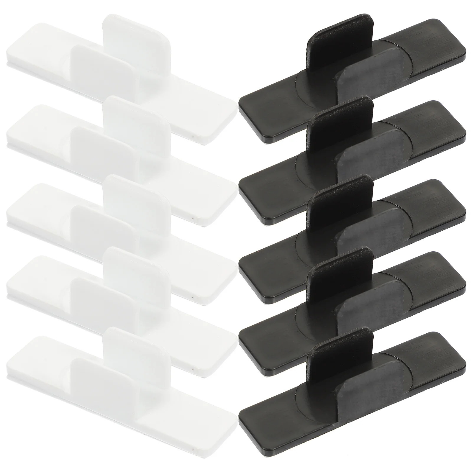 20 Pcs Pen Clip for Pencils Pens Adhesive Holder White Black U Shape Sponge Base Stationery Writing Fixing Clamp Bracket