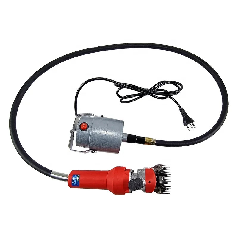 KQ-6676 Hanging Type Electric Sheep Clipper Wool Shears Adjustable Speed Flexible Shaft Brushed Motor Ambidextrous Handle Chrome