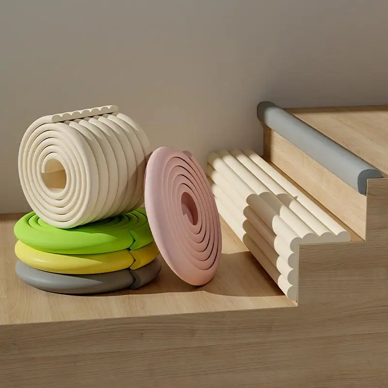 2M Anti-Collision Table Edge Guard Strip Soft Corner Protector Self-Adhesive for Kids Playroom Baby Proofing Furniture Protecti
