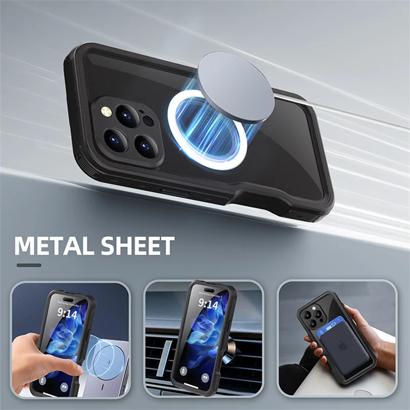 2024 New Arrival Redpepper IP68 Waterproof Case for iPhone 16 Pro Max 16 Pro 16 Plus 16 Military Grade Protection Defender Cover